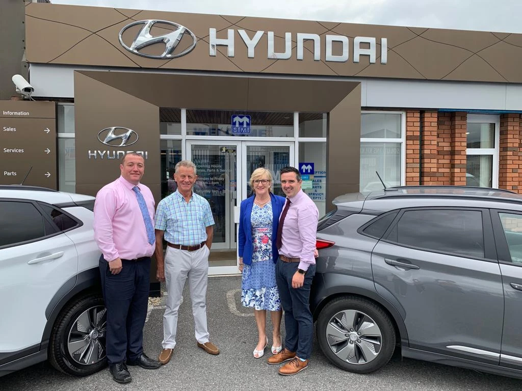 Monica and Sean Colgan with their Kona Electric by Hyundai