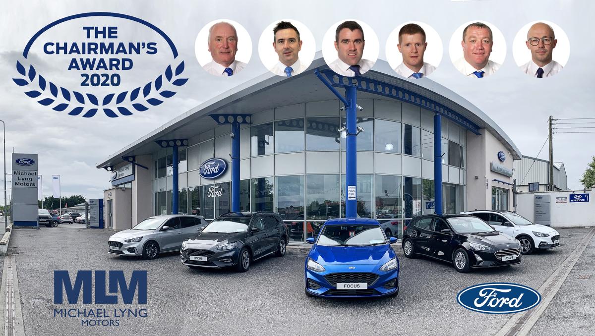 Michael Lyng Motors wins highly prestigious Ford Chairman’s Award for 2020!