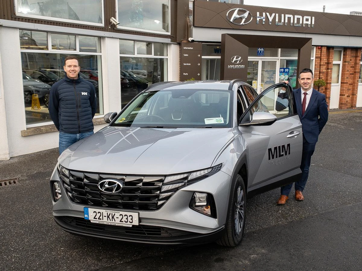 Walter Walsh, our Hyundai Brand Ambassador was at our Kilkenny showroom to collect his new 221 Hyund