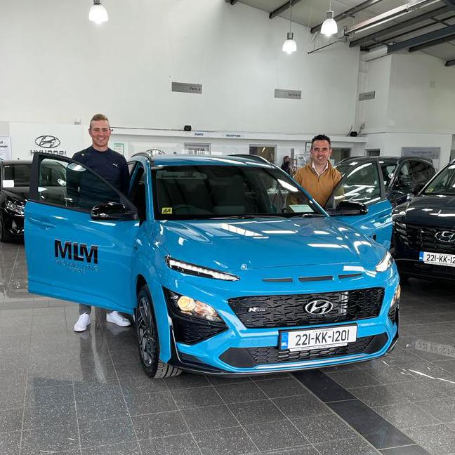 Luke Donnelly collecting his new 221 Kona
