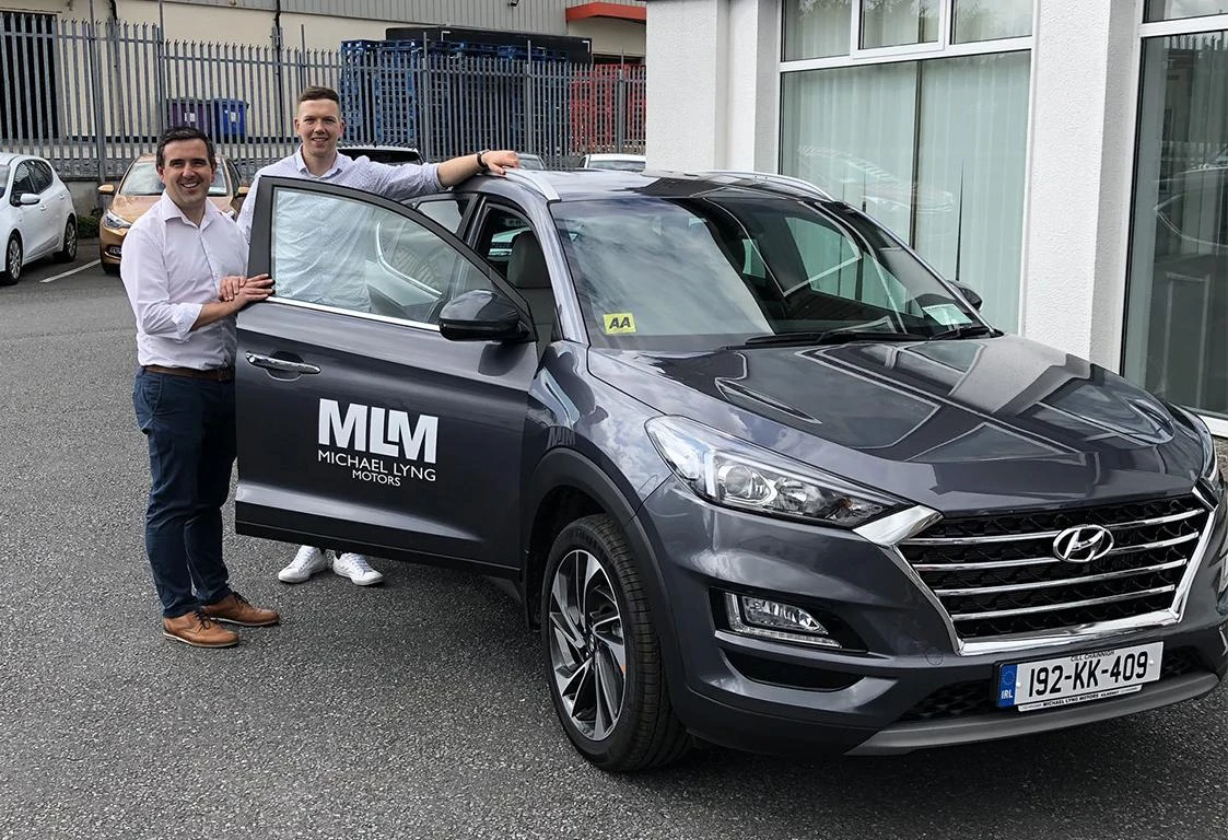 Walter Walsh collecting his 192 Hyundai Tucson